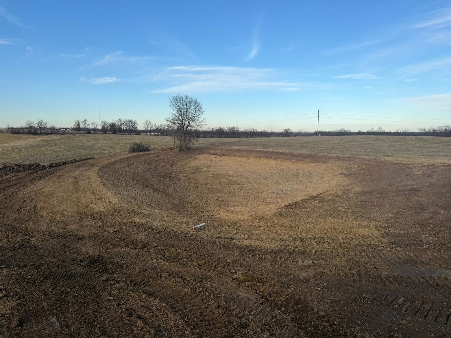 Pond construction northeast Missouri